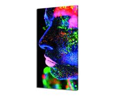 Pintdecor Glitter Panneau Lumineux, Bois de Sapin, Multicolore, 80Â x 40Â x 4.5Â cm