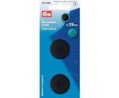 Prym Couvert Boutons, en Plastique, Noir, 29 mm, 2 Pièces