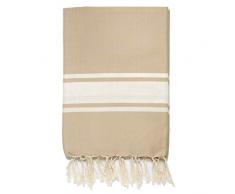 Moorish Idol - Nappe Plaid- 150cm x 250cm- Beige/Blanc