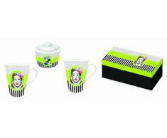 Baci Milano Ensemble 2 mugs et sucrier Vert
