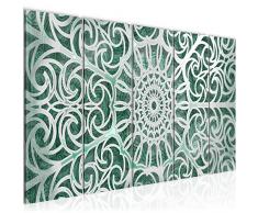 Tableau decoration murale Mandala 150 x 60 cm - XXL Impression sur Toile Salon Appartment 5 Parties - prÃªt Ã accrocher - 109656b