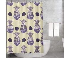 Bonamaison Rideau de Douche en Polyester Multicolore 155 x 220 cm