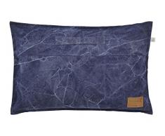 NÃ©erlandais Decor Devito Coussin, Coton, Bleu foncÃ©, 40Â x 60Â cm