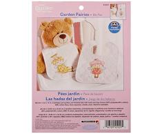 Bucilla Garden Fairies Bavoir Paire estampillÃ© Point de Croix kit