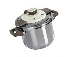 Barazzoni Easy Dual System 2.0, autocuiseur capacitÃ© 6 l, Ã 22 cm, fabriquÃ© en Italie, acier inoxydable 18/10