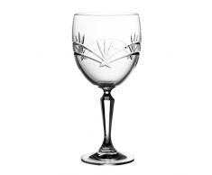 Crystaljulia 3855 Verre Ã vin Cristal Lot de 6 Assiettes Ã Dessert 275 ML