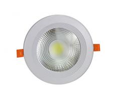 Led Spot encastrable rond 220V blanc 15W blanc froid 6000K pour salle de bain et salon [Classe Ã©nergÃ©tique A++]