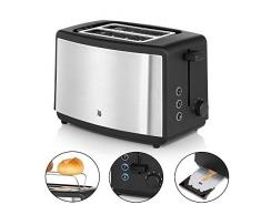 WMF 414110011 Bueno Toaster Edition Grille-Pain, 800 W, Noir, Argent