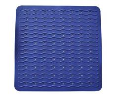RIDDER Tecno Tapis de Douche 100% Caoutchouc synthÃ©tique (TPE = Ã©lastomÃ¨re thermoplastique), Bleu Ultramarine, env. Ã 55 cm