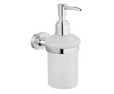 Bisk Go Gamme Distributeur de Savon, Zinc, Aluminium et Acier Inoxydable, Chrome, 7Â x 11Â x 15.4Â cm