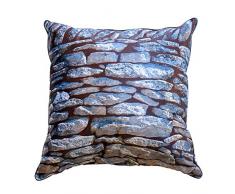 Coussin 60 x 60 cm déhoussable - Thème pierre - couleur: Gris - Photo dart by Isabelle Delbecque