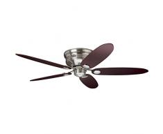 Hunter 24372 Montage Bas III Ventilateur de plafond 132 cm Nickel Brossé