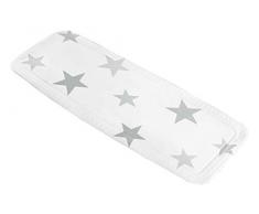 Kleine Wolke Stars Tapis de Baignoire en Mousse PVC Gris argenté 36 x 92 cm