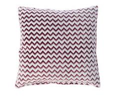 Gözze, avec Picots Structure Coussin Déco 50 x 50 cm, Polyester, Baie, 50 x 50 x 10 cm