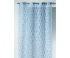 Homemaison 09531-8-AL Voilage Etamine/Polyester Bleu 1 x 140 cm