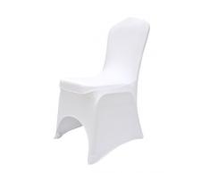 massG Harvey Williams Housse de Chaise en Ã©lasthanne avec Dossier Droit Blanc 100