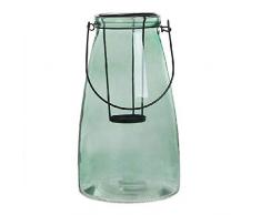 Dcasa Bougeoir en Verre pour décoration de Maison, Unisexe, Adulte, Vert (Vert), Unique