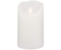 Best Season 064-11 Bougie LED, Plastique, Weiß