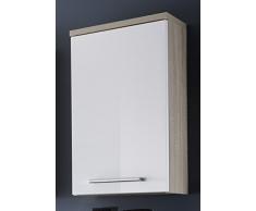 Stella Trading Armoire Suspendue Sonoma avec Porte Blanc