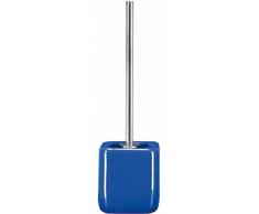 Kleine Wolke Porte Brosse WC en céramique, Pierre, Bleu, 11.5 x 11.5 x 41.5 cm