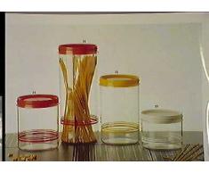 COSMOPLAST Lot de 6 bocaux Ã Usage Moyen