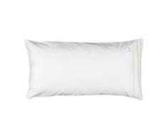 Möve Noblesse Coussin, White/Champagne, 80 x 40 cm
