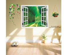 Walplus Autocollant Mural 3D VUE MER amovible autocollant Art mural DÃ©calques Vinyle DÃ©coration de maison DIY vivant Chambre Bureau DÃ©coration Papier peint chambre denfants cadeau
