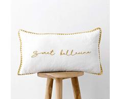 Kenay Home Coussin Sweet Blanc 50 x 30 cm Coton