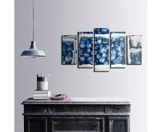 Bonamaison DÃ©coration Murale Ensemble de 5 Impression sur Toile, Dimensions: 100 x 60 Cm - ConÃ§u et fabriquÃ© en Turquie