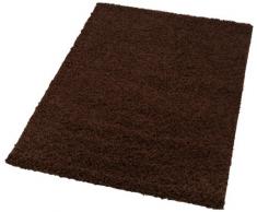 Lalee Shaggy Tapis À Poils Longs Uni Brun 120 X 170 Moka