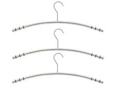 axentia 132486 cintres, Acier Inoxydable, argenté, 47 x 15,5 x 1,2 cm