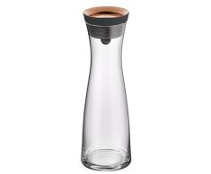 WMF Basic Carafe à eau, 1,0 l, hauteur 29 cm, carafe en verre, couvercle en silicone, fermeture CloseUp, Cuivre