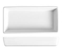 H & H 9077915Â Lot de 6Â Porcelaine Blanc rectangulaire 15Â x 7,5Â Coupes coupelles bols