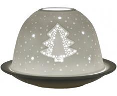 Himmlische DÃ¼fte Geschenkartikel GmbH RÃ¤der Parfums Cadeau Objet dl0105Â Sapin Photophore, Porcelaine, Blanc, 12Â x 12Â x 8Â cm