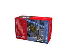 Konstsmide 2387-800 Guirlande à LED pour Terrasses, Verre, 7 W, Clair, 2 x 2 x 5, 5 cm