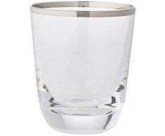 Cristal de Sèvres Margot Set de Verres à Whisky, Verre, Platine, 9 x 9 x 10 cm, Lot de 2