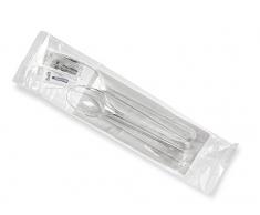 GUILLIN - SERVIPACK SETC6 CARTON DE 250 Set de 6 Pièces Couvert, Plastique, Transparent, 25 x 6 x 2 cm