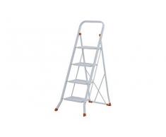 Tabouret démontable en Acier Verni. Large Surface des marches, cm 30 x 20 encombrant fermé de Seuls cm 3. Conforme aux Normes en Vigueur. Portée kg 150.