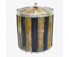 Better & Best Gloss Seau à glace rond haut bicolore noir et marron 21 x 21 x 25 cm