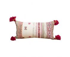 Belssia Boho Chic Anjali Coussin de Chaise, Coton, Multicolore, 65Â x 17Â x 35Â cm