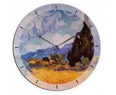 Artopweb EC35018 Pendule Murale, Bois, Multicolore, 60 x 0,5 x 60 cm