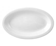 HOTELWARE Ariston Plat Ovale, 24Â x 14.5Â cm, Porcelaine, Blanc