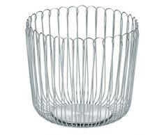 kela 11498 Corbeille à Fruits Prato 20x18cm en Acier Inoxydable, Argent, 20 x 20 x 18 cm