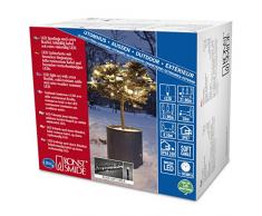 Konstsmide 6612-117 Guirlande dEclairage ExtÃ©rieur 120 Micro LEDs SoudÃ©es Ãtanches 24 V Blanc Chaud CÃ¢ble Noir Doux