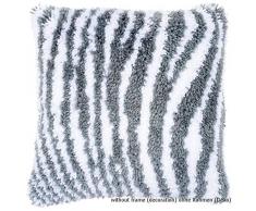 Vervaco PN-0172810 Zebra Look Coussin en coton Multicolore Env. 40 x 40 cm.