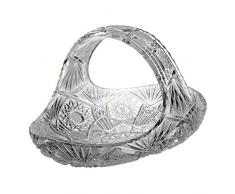 Verre de Bohême Classic Panier sculpté, Cristal, 18 x 23 x 15 cm