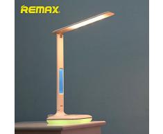 Remax Lampe LED de bureau RL-E270 lumières Mood RGB + thermomètre + réveil 6 W, aluminium