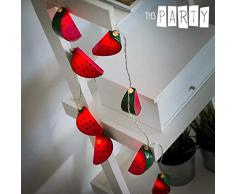 Out of the Blue 260024, guirlande lumineuse, Plastique, Rouge/Vert, 13,2Â x 6,8Â x 14,5Â cm