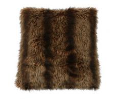 MOOD Coussin Ã Rayures Fourrure