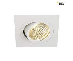 SLV 113881Â New Tria LED DL carrÃ© Lot, Spot, WHITE-MAT, 6Â W, 38Â Â°, 2700Â K, avec pilote, en aluminium, Blanc,
